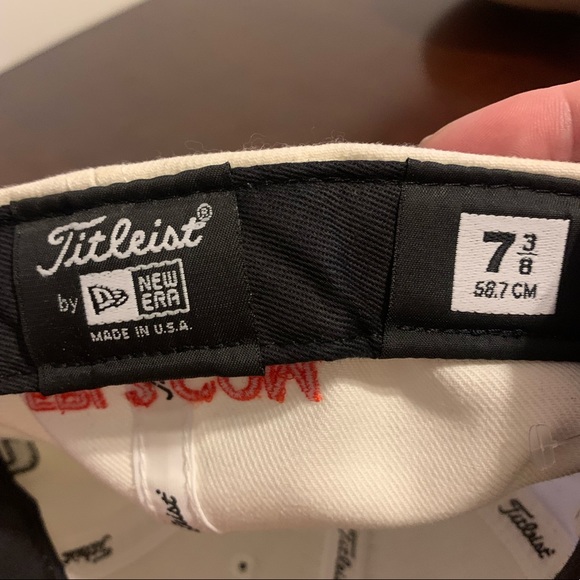 Titleist New Era Embroidered Fitted Hat Sz 7 3/8 - Picture 6 of 6